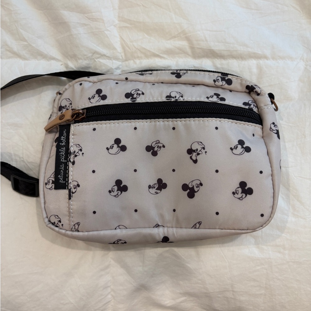 Petunia Pickle Bottom Mickey Mouse Crossbody Bag - Black and White